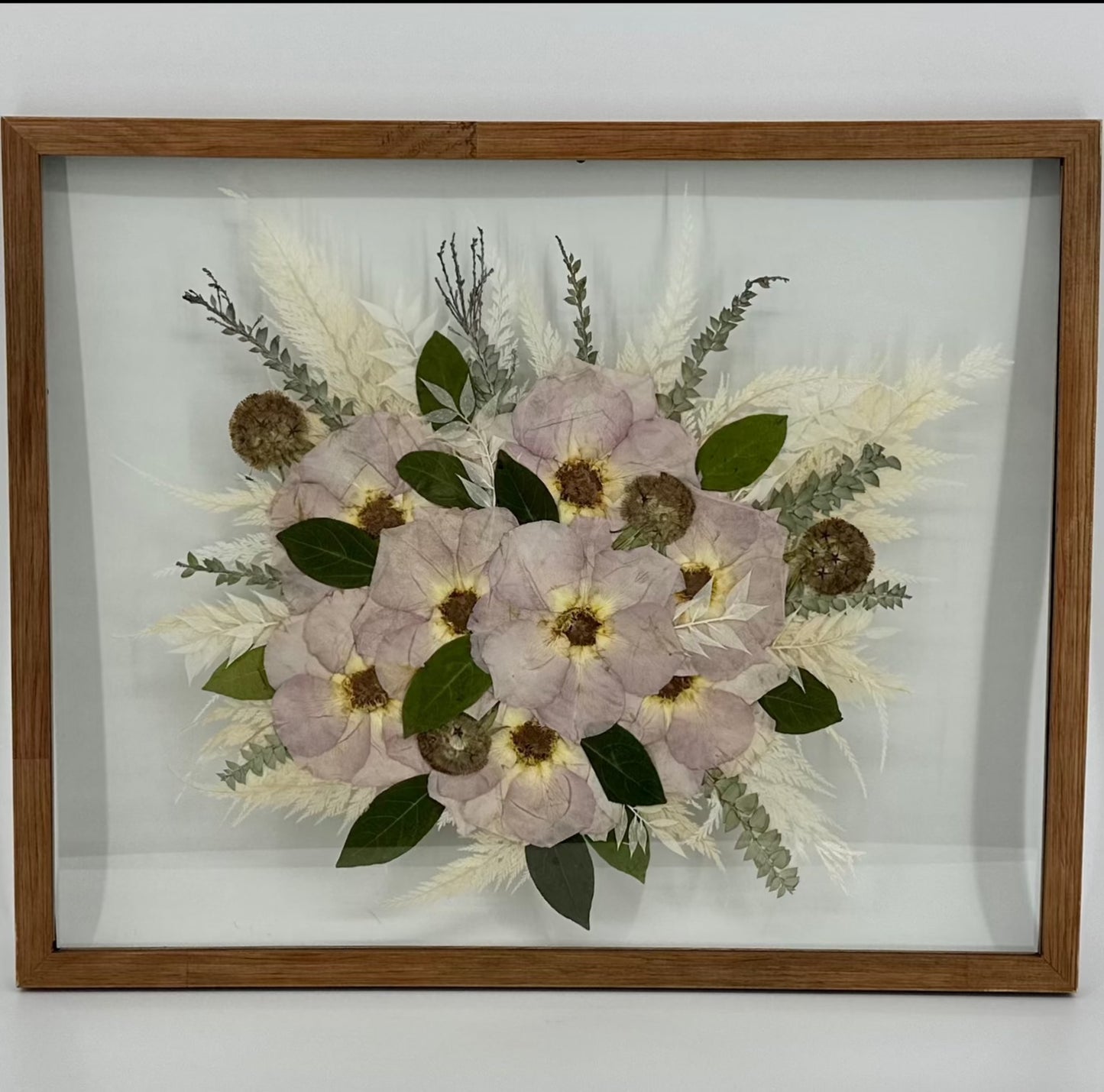 Framed wedding flower preservation