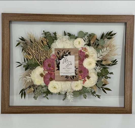 framed bouquet